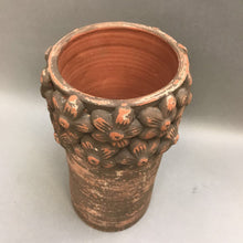 Load image into Gallery viewer, Red Clay Pottery Vase w Daisy Flowers (10&quot;)
