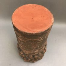 Load image into Gallery viewer, Red Clay Pottery Vase w Daisy Flowers (10&quot;)
