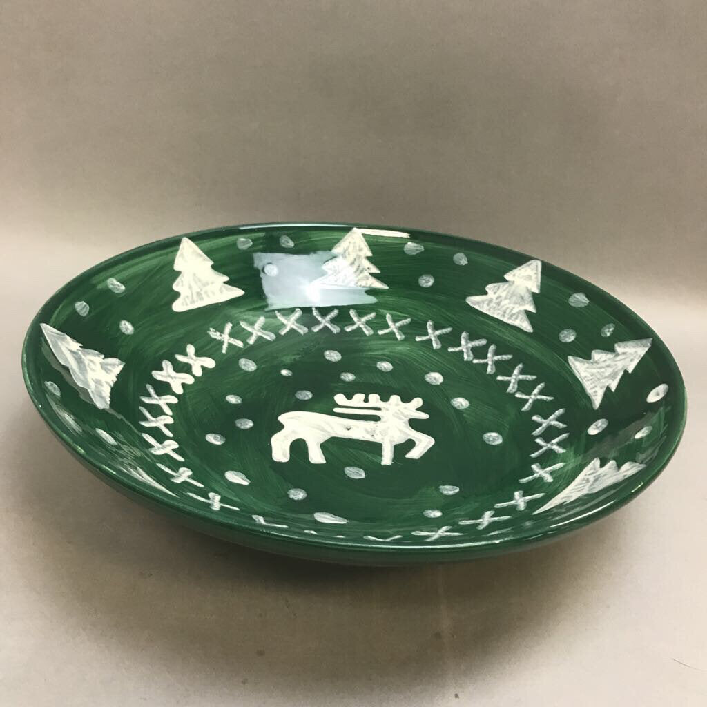 La Gioconda Hand Painted Italian Christmas Bowl (3x12)