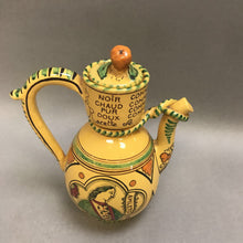 Load image into Gallery viewer, Pottery Ornate Teapot Made in Italy (7&quot;)
