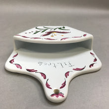 Load image into Gallery viewer, Signed Bayeux Glazed Pottery Coffee Filter Wall Holder (7&quot;)
