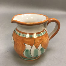 Load image into Gallery viewer, Glazed Pottery Hand Painted Pitcher Signed (3&quot;)
