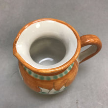 Load image into Gallery viewer, Glazed Pottery Hand Painted Pitcher Signed (3&quot;)
