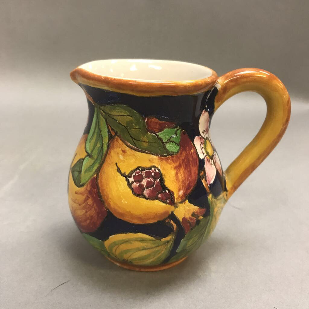 Italian Glazed Pottery Pitcher Italy (4