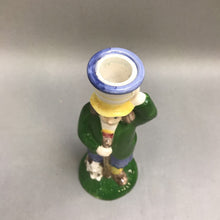 Load image into Gallery viewer, 1992 The Haldon Group Porcelain Candle Stick Boy w Dog (8.5&quot;)
