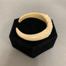 Load image into Gallery viewer, Vintage Carved Bone Double Dragon Cuff Bracelet (2.5&quot; Inside Diameter, 1&quot; Opening)
