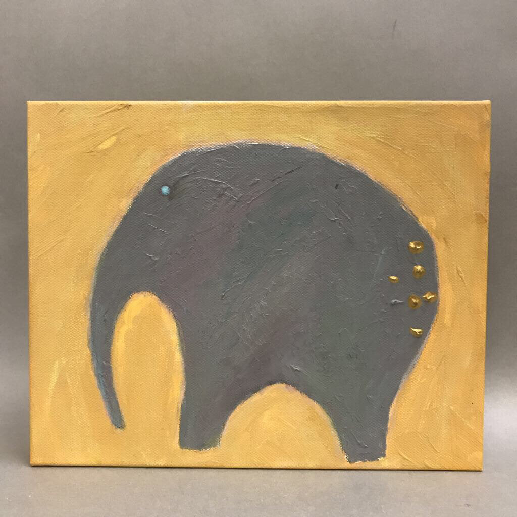 Hand Painted Elephant Wall Art (8x10)