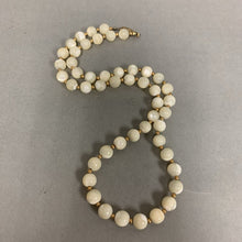 Load image into Gallery viewer, Vintage Mother of Pearl Goldtone Beaded Necklace (25&quot;)
