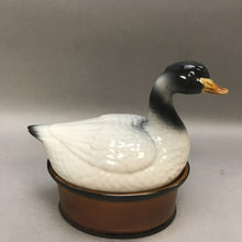 Load image into Gallery viewer, Goose Lidded Ceramic Casserole Dish As Is (9&quot; x 8&quot;)
