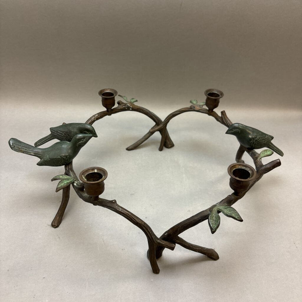 Set of Bird on Branch Candle Holders (6