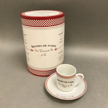 Load image into Gallery viewer, Set of 6 Espresso Cups &amp; Saucers - Bistro de Paris (~7x5x5)
