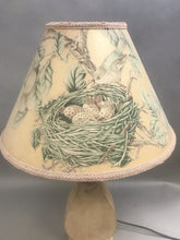 Load image into Gallery viewer, Wood Lamp With Mother Bird with Babies in Nest Shade (26)
