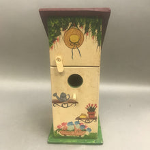 Load image into Gallery viewer, Hand Painted Birdhouse with Hinged Door (11x5x5)
