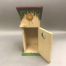 Load image into Gallery viewer, Hand Painted Birdhouse with Hinged Door (11x5x5)
