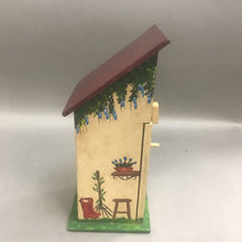 Load image into Gallery viewer, Hand Painted Birdhouse with Hinged Door (11x5x5)
