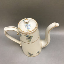 Load image into Gallery viewer, Limoges Depose Touraine France White &amp; Floral Teapot, Coffee Pot w/ 3 Cups (9&quot;) (As-Is)
