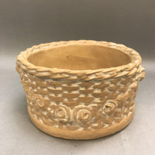 Load image into Gallery viewer, Painted Cement Pot Basket Weave (4.5&quot; x 8.5&quot;)
