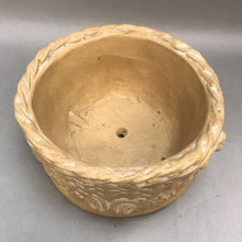 Load image into Gallery viewer, Painted Cement Pot Basket Weave (4.5&quot; x 8.5&quot;)
