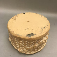 Load image into Gallery viewer, Painted Cement Pot Basket Weave (4.5&quot; x 8.5&quot;)
