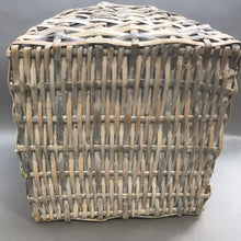 Load image into Gallery viewer, White Woven Handled Storage Basket (15&quot; x 15&quot; x 13&quot;)
