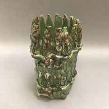 Load image into Gallery viewer, Hand Crafted Glazed Pottery Aspargus Vase (6&quot;)
