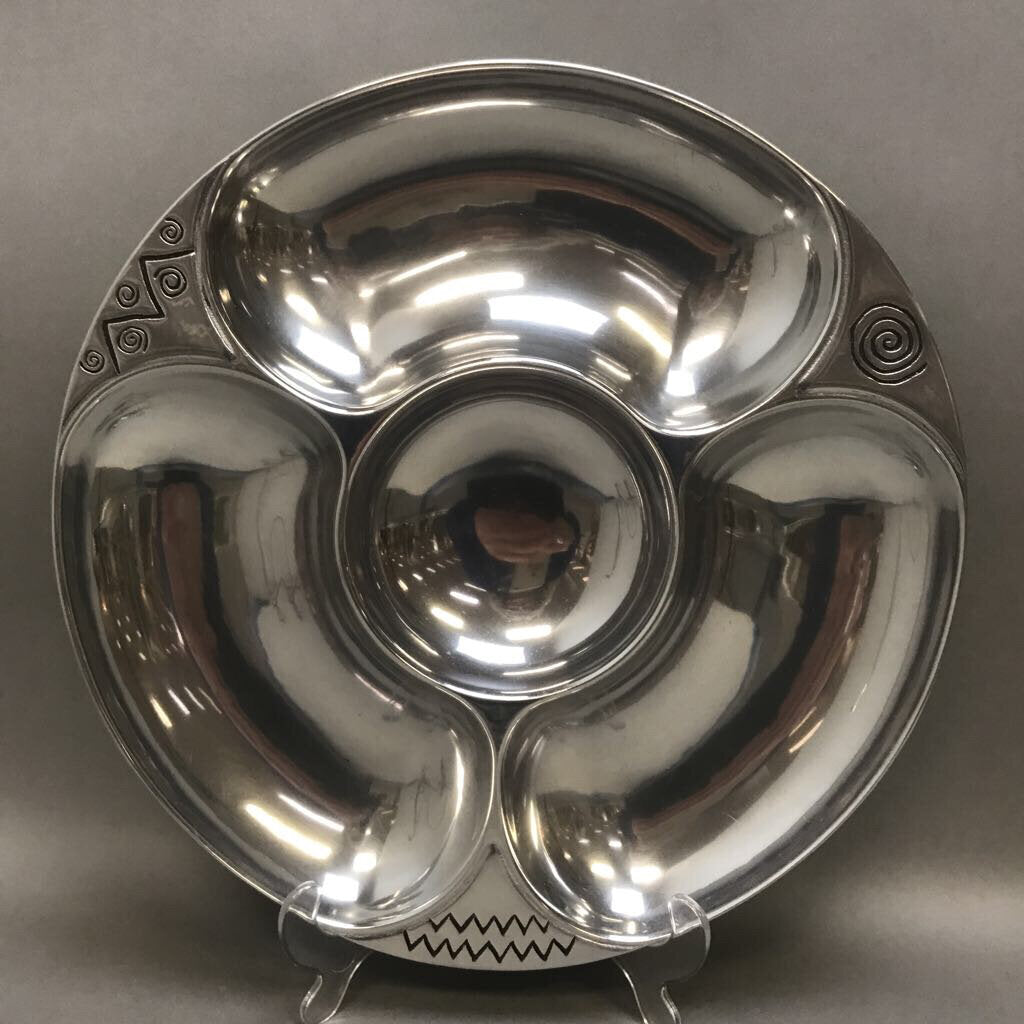 Wilton Armetale Pewter Chip & Dip Bowl (13.5