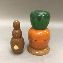 Load image into Gallery viewer, Carrot House Nesting Doll w/ Rabbit (4.25&quot;)
