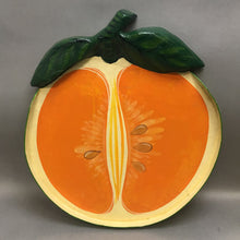 Load image into Gallery viewer, Paper Mache Orange Platter (18.5x20.5)
