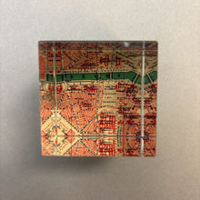 Load image into Gallery viewer, Fringe Studio Art Glass Cube Paris Paperweight (2.5&quot;)
