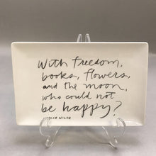 Load image into Gallery viewer, Oscar Wilde Phrase on Square Dish / Plate (8.5&quot; x 5.5&quot;)
