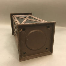 Load image into Gallery viewer, Cast Metal Lantern Candle Holder Industrial (16x7&quot;)
