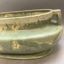 Load image into Gallery viewer, Large Green Glazed Pottery Handled Pot Oval (13&quot; x 8&quot; x 6&quot;)
