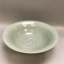 Load image into Gallery viewer, Glazed Green Crackle Display Bowl (12&quot;)
