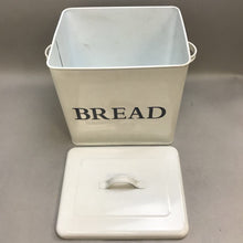 Load image into Gallery viewer, Metal Covered Bread Storage Box w Handles (12&quot; x 12&quot; x 9&quot;)
