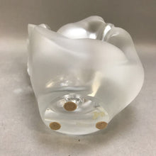 Load image into Gallery viewer, Lalique France Crystal Sylvie Vase with Flower Frog Doves (8.25&quot;)
