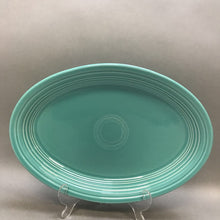 Load image into Gallery viewer, Fiesta ware Turquoise Vintage Oval Serving Platter Plate (11 1/2&quot;) HLC
