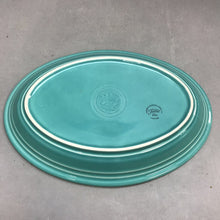 Load image into Gallery viewer, Fiesta ware Turquoise Vintage Oval Serving Platter Plate (11 1/2&quot;) HLC
