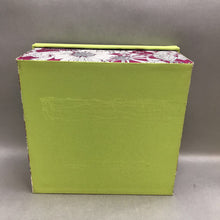 Load image into Gallery viewer, Pink &amp; Green Floral Cloth Storage Box (~6x13x13)
