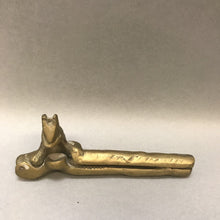 Load image into Gallery viewer, Vintage Brass Squirrel Nutcracker
