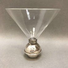 Load image into Gallery viewer, Silver Plate Bell Martini Glass (4&quot;)
