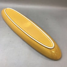 Load image into Gallery viewer, Crate &amp; Barrel / Barbara Eigen Canoe Server, Yellow Bowl (~21&quot;)
