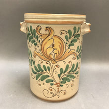 Load image into Gallery viewer, Caltagirone Pottery Canister (~9x5.5x5.5)
