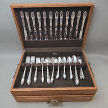 Load image into Gallery viewer, Rogers Bros. Silverplate Flatware Set, &quot;First Love&quot; (79pc, Service for 12)
