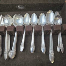 Load image into Gallery viewer, Rogers Bros. Silverplate Flatware Set, &quot;First Love&quot; (79pc, Service for 12)
