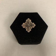 Load image into Gallery viewer, Jerusalem Cross 900 Silver Brooch Pin w/ Pendant Loop (1.5&quot;)

