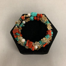 Load image into Gallery viewer, Carolyn Pollack Relios Multi Gemstone Pearl Coil Bracelet
