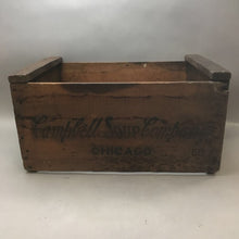 Load image into Gallery viewer, Vintage Campbell Soup Wooden Crate, Chicago (10x20x12)
