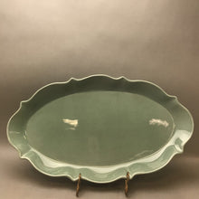 Load image into Gallery viewer, Large Oval Green Serving Platter (20&#39; x 12&quot; x 2&quot;)
