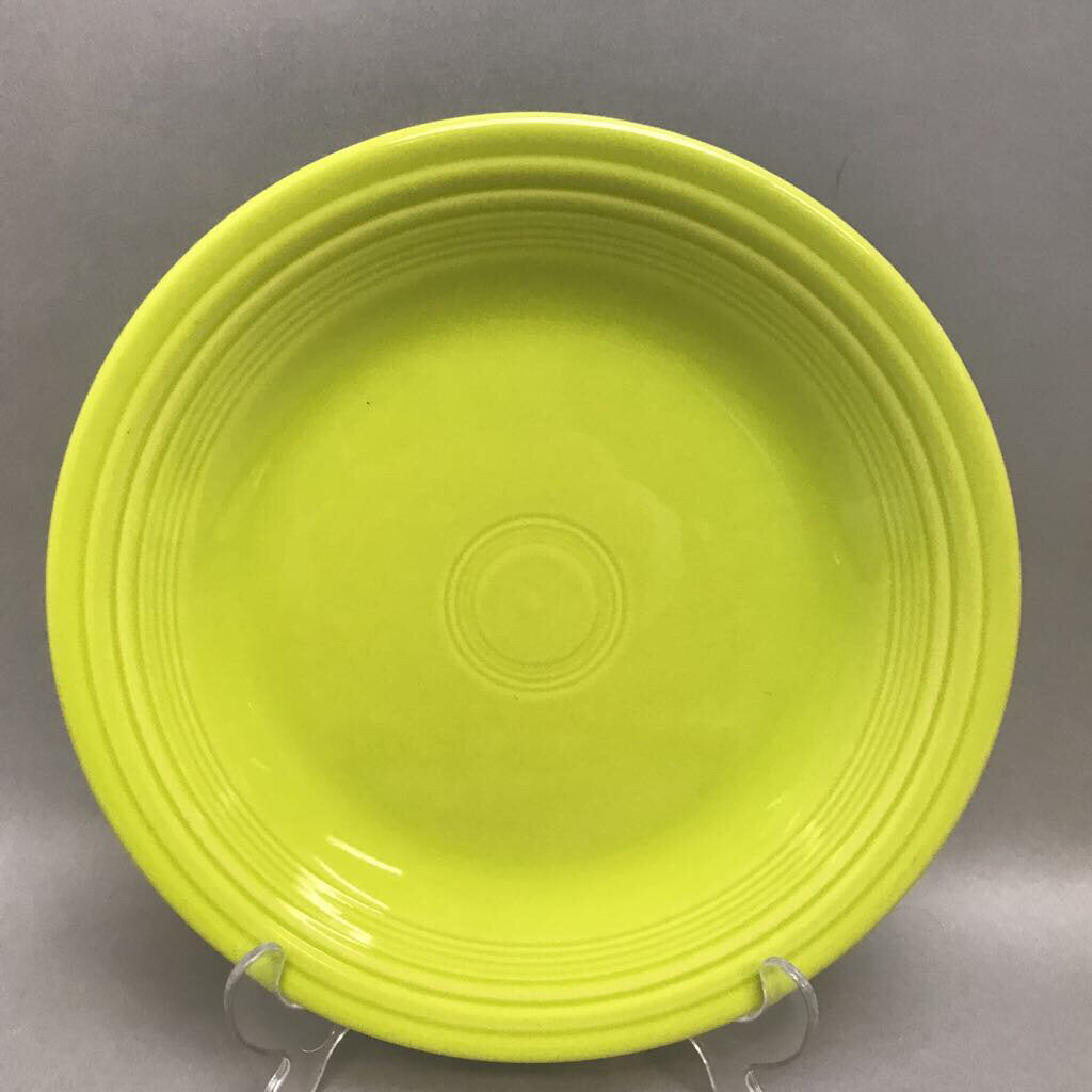 Vintage Fiestaware Chartreuse Dinner Plate Fiesta Retired Green Plate (10