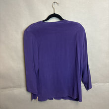 Load image into Gallery viewer, Papell Too Purple 100% Silk Dress Shirt Size 16
